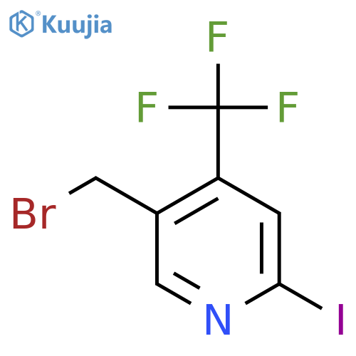 5-Bromomethyl-2-iodo-4-(trifluoromethyl)pyridine structure