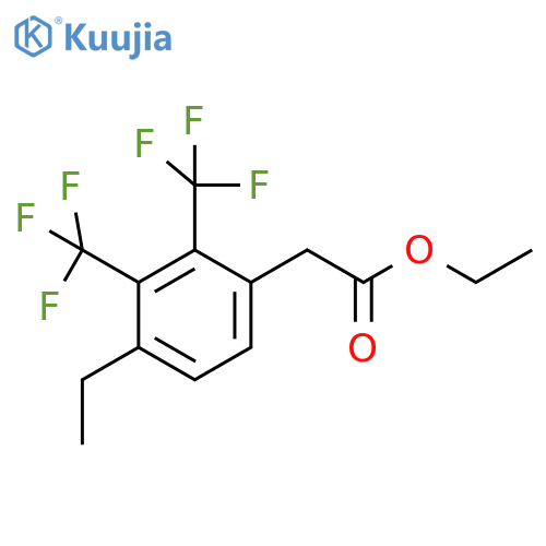 Ethyl 2,3-bis(trifluoromethyl)-4-ethylphenylacetate structure