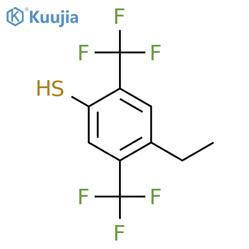 2,5-Bis(trifluoromethyl)-4-(ethyl)thiophenol structure