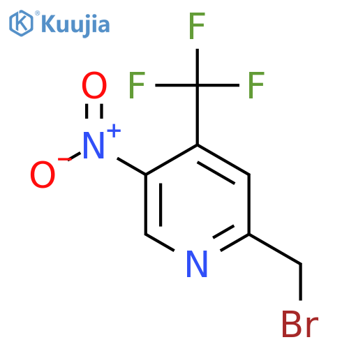 2-Bromomethyl-5-nitro-4-(trifluoromethyl)pyridine structure