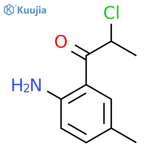 1-(2-Amino-5-methylphenyl)-2-chloropropan-1-one structure