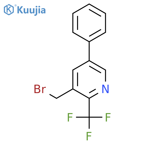 3-Bromomethyl-5-phenyl-2-(trifluoromethyl)pyridine structure
