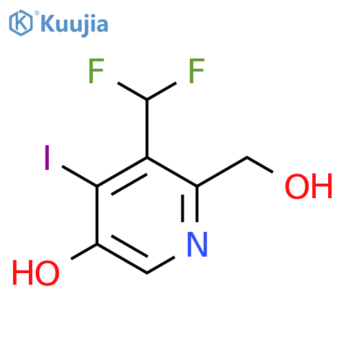 3-(Difluoromethyl)-5-hydroxy-4-iodopyridine-2-methanol structure