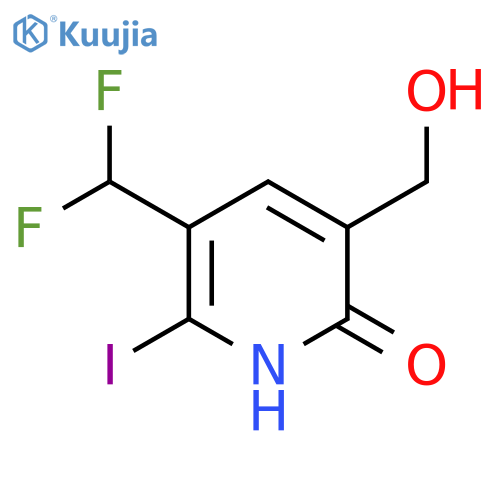 3-(Difluoromethyl)-6-hydroxy-2-iodopyridine-5-methanol structure