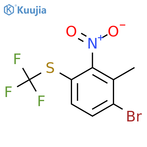 6-Bromo-2-nitro-3-(trifluoromethylthio)toluene structure