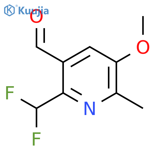 2-(Difluoromethyl)-5-methoxy-6-methylpyridine-3-carboxaldehyde structure