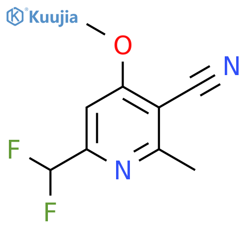 3-Cyano-6-(difluoromethyl)-4-methoxy-2-methylpyridine structure