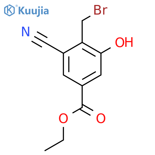 Ethyl 4-bromomethyl-3-cyano-5-hydroxybenzoate structure