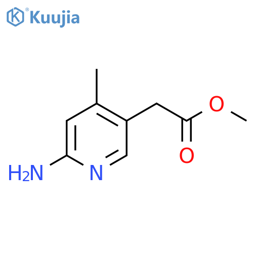 Methyl 2-amino-4-methylpyridine-5-acetate structure