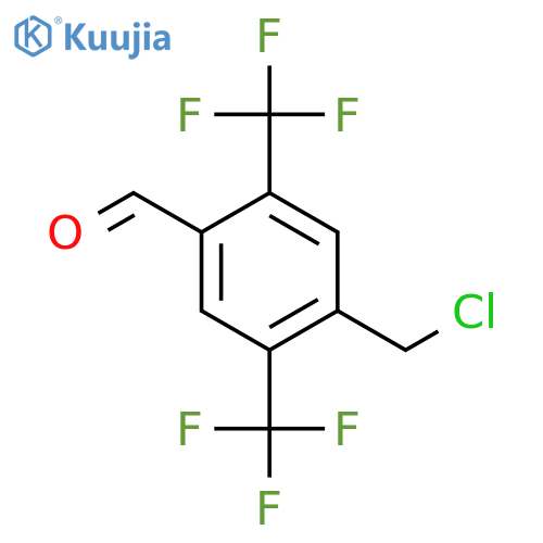 2,5-Bis(trifluoromethyl)-4-formylbenzyl chloride structure