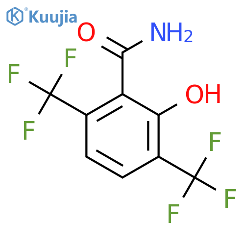 3,6-Bis(trifluoromethyl)-2-hydroxybenzamide structure