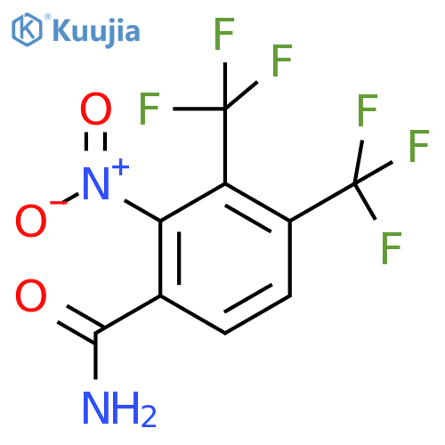 3,4-Bis(trifluoromethyl)-2-nitrobenzamide structure