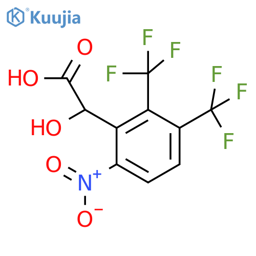 2,3-Bis(trifluoromethyl)-6-nitromandelic acid structure