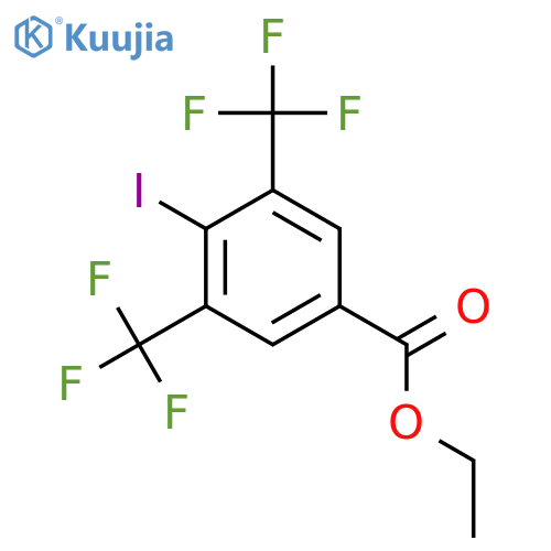 Ethyl 3,5-bis(trifluoromethyl)-4-iodobenzoate structure