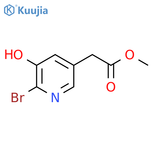 Methyl 2-bromo-3-hydroxypyridine-5-acetate structure