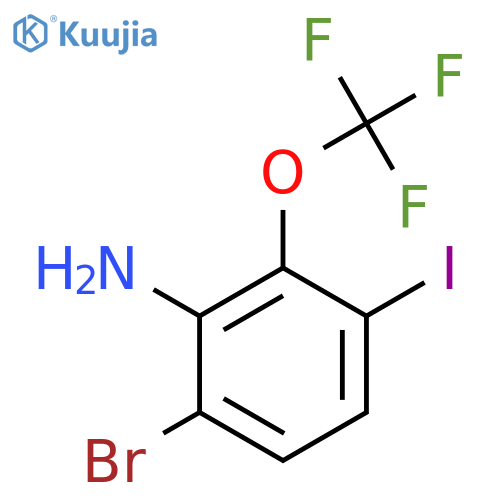 6-Bromo-3-iodo-2-(trifluoromethoxy)aniline structure