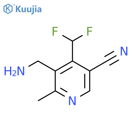 3-(Aminomethyl)-5-cyano-4-(difluoromethyl)-2-methylpyridine structure