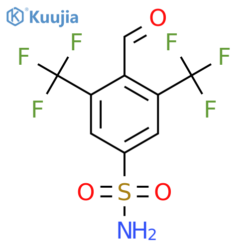 3,5-Bis(trifluoromethyl)-4-formylbenzenesulfonamide structure