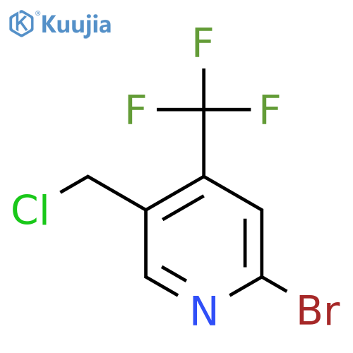 2-Bromo-5-(chloromethyl)-4-(trifluoromethyl)pyridine structure