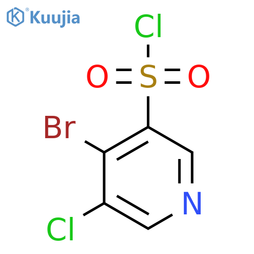 4-Bromo-3-chloropyridine-5-sulfonyl chloride structure