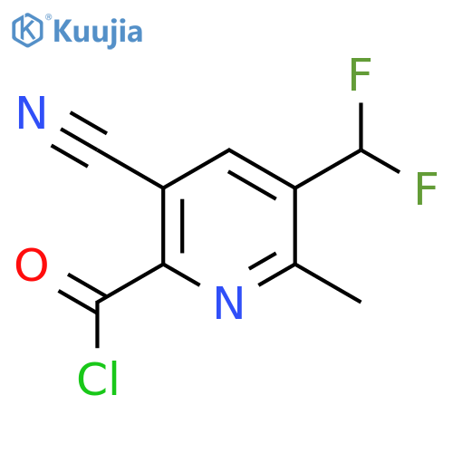 3-Cyano-5-(difluoromethyl)-6-methylpyridine-2-carbonyl chloride structure