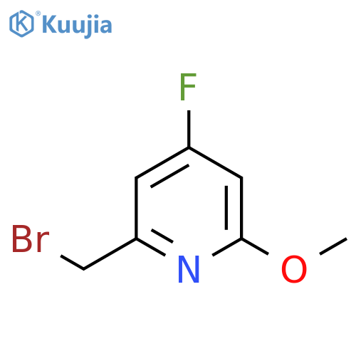 2-Bromomethyl-4-fluoro-6-methoxypyridine structure