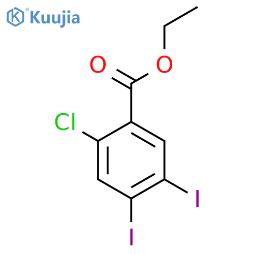 Ethyl 2-chloro-4,5-diiodobenzoate structure