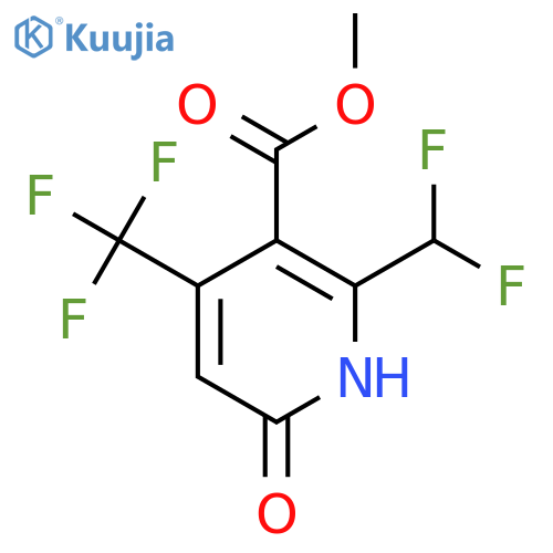 Methyl 2-(difluoromethyl)-6-hydroxy-4-(trifluoromethyl)pyridine-3-carboxylate structure