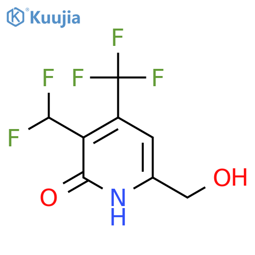 3-(Difluoromethyl)-2-hydroxy-4-(trifluoromethyl)pyridine-6-methanol structure