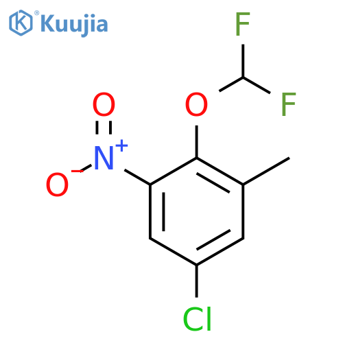 5-Chloro-2-difluoromethoxy-3-nitrotoluene structure