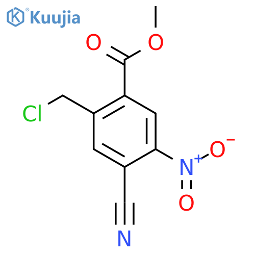 Methyl 2-chloromethyl-4-cyano-5-nitrobenzoate structure