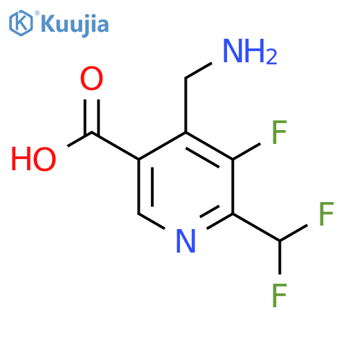 4-(Aminomethyl)-2-(difluoromethyl)-3-fluoropyridine-5-carboxylic acid structure