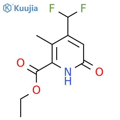 Ethyl 4-(difluoromethyl)-6-hydroxy-3-methylpyridine-2-carboxylate structure