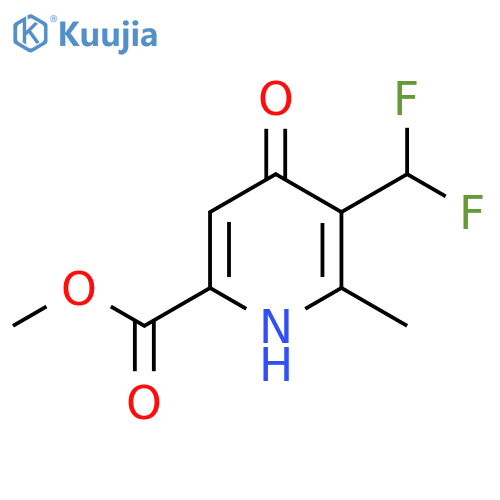 Methyl 3-(difluoromethyl)-4-hydroxy-2-methylpyridine-6-carboxylate structure