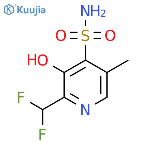 2-(Difluoromethyl)-3-hydroxy-5-methylpyridine-4-sulfonamide structure