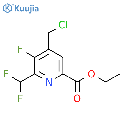 Ethyl 4-(chloromethyl)-2-(difluoromethyl)-3-fluoropyridine-6-carboxylate structure