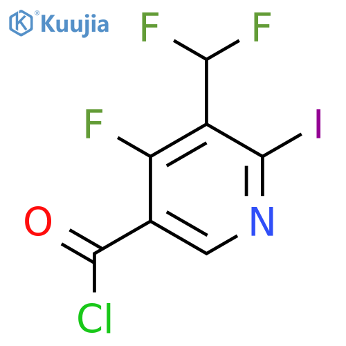 3-(Difluoromethyl)-4-fluoro-2-iodopyridine-5-carbonyl chloride structure
