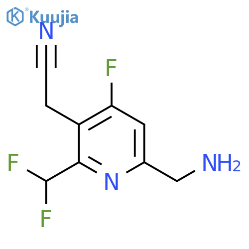 6-(Aminomethyl)-2-(difluoromethyl)-4-fluoropyridine-3-acetonitrile structure