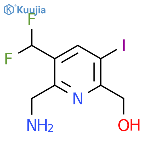 2-(Aminomethyl)-3-(difluoromethyl)-5-iodopyridine-6-methanol structure