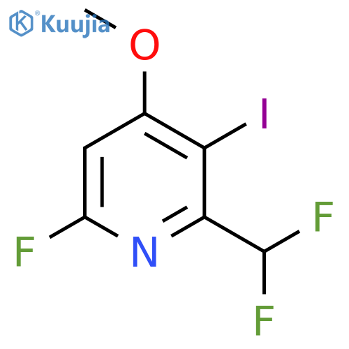 2-(Difluoromethyl)-6-fluoro-3-iodo-4-methoxypyridine structure