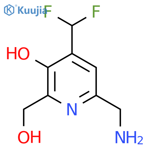 6-(Aminomethyl)-4-(difluoromethyl)-3-hydroxypyridine-2-methanol structure