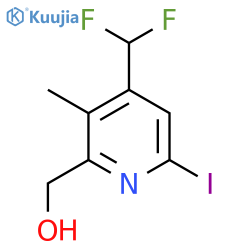 4-(Difluoromethyl)-6-iodo-3-methylpyridine-2-methanol structure