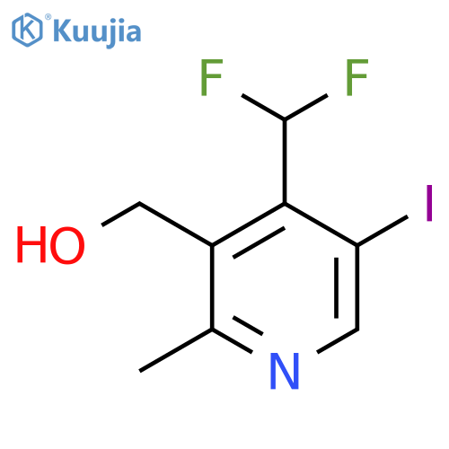 4-(Difluoromethyl)-5-iodo-2-methylpyridine-3-methanol structure