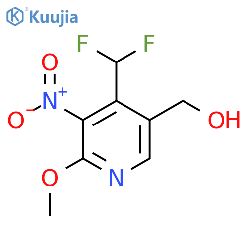 4-(Difluoromethyl)-2-methoxy-3-nitropyridine-5-methanol structure