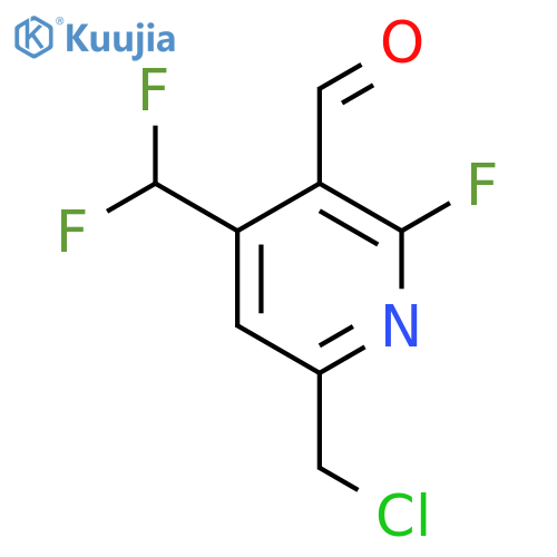 6-(Chloromethyl)-4-(difluoromethyl)-2-fluoropyridine-3-carboxaldehyde structure