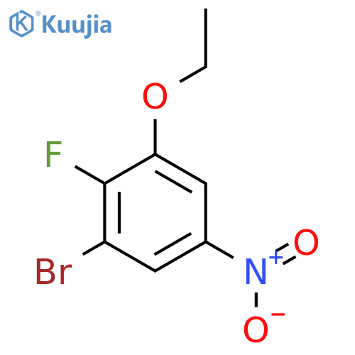 1-Bromo-3-ethoxy-2-fluoro-5-nitrobenzene structure
