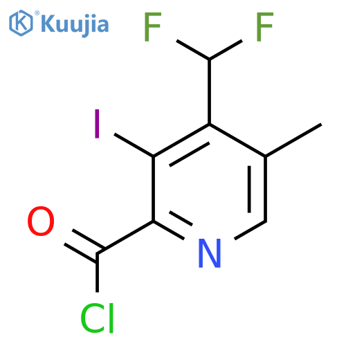 4-(Difluoromethyl)-3-iodo-5-methylpyridine-2-carbonyl chloride structure