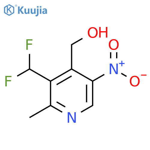 3-(Difluoromethyl)-2-methyl-5-nitropyridine-4-methanol structure