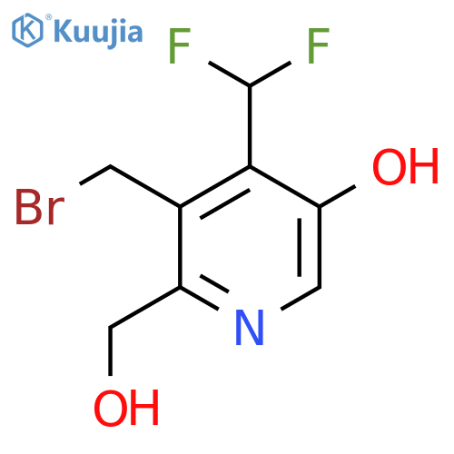 3-(Bromomethyl)-4-(difluoromethyl)-5-hydroxypyridine-2-methanol structure