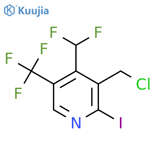 3-(Chloromethyl)-4-(difluoromethyl)-2-iodo-5-(trifluoromethyl)pyridine structure